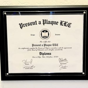 CBSPOCM81 - 8.5 x 11 Black Solid Pocket Plaque - Clear Acrylic - 10 pcs per case
