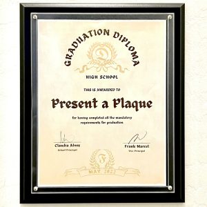 FBSPOCM81S - 8.5 x 11 Black Pocket Plaque - Frosted Non-Glare Acrylic