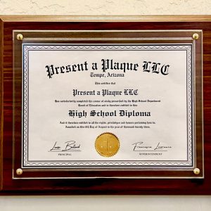 FWPOCM68 - 6 x 8 - Walnut Pocket Plaque - Frosted Non-Glare Acrylic - 10 pcs per case